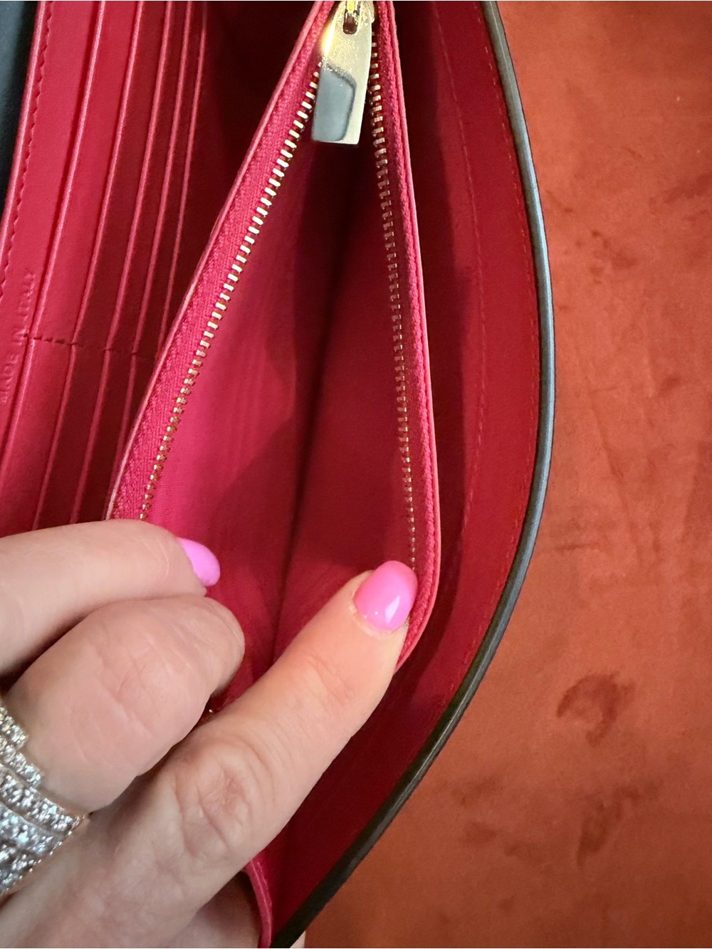 Christian Louboutin Black Studded Leather Crossbody Clutch with Silver Accents - Picture 8 of 9